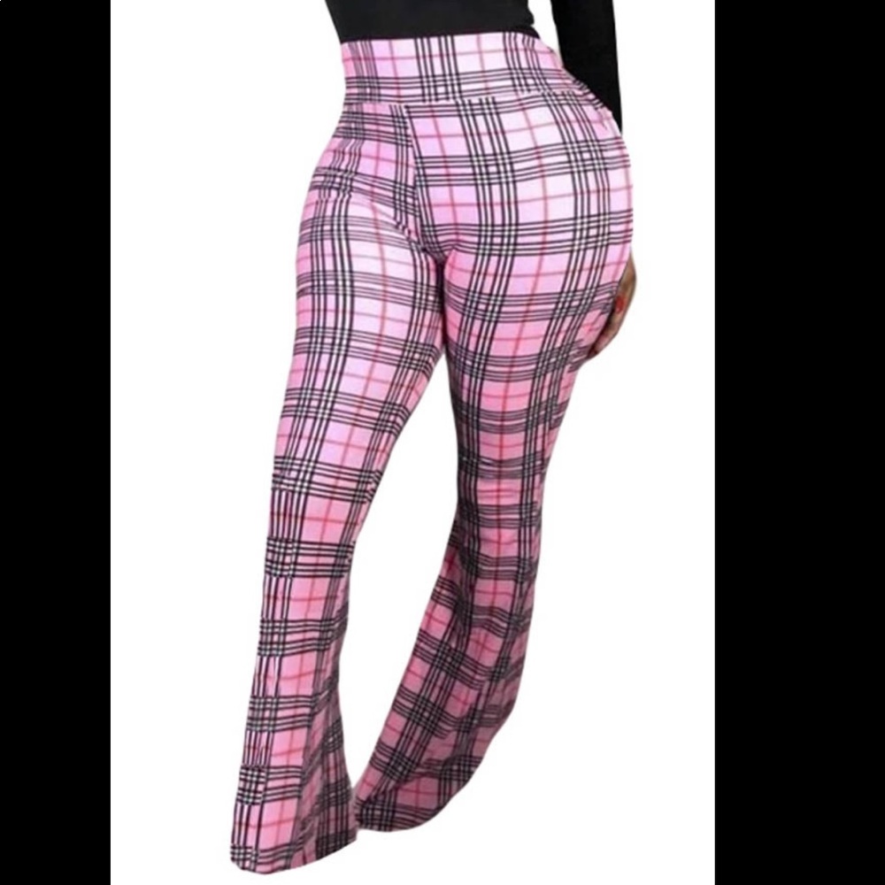 High waist plaid pants - Picture 2 of 4